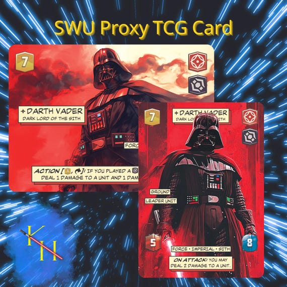Darth Vader - Dark Lord of the Sith | SWU Leader Proxy Card | SOR
