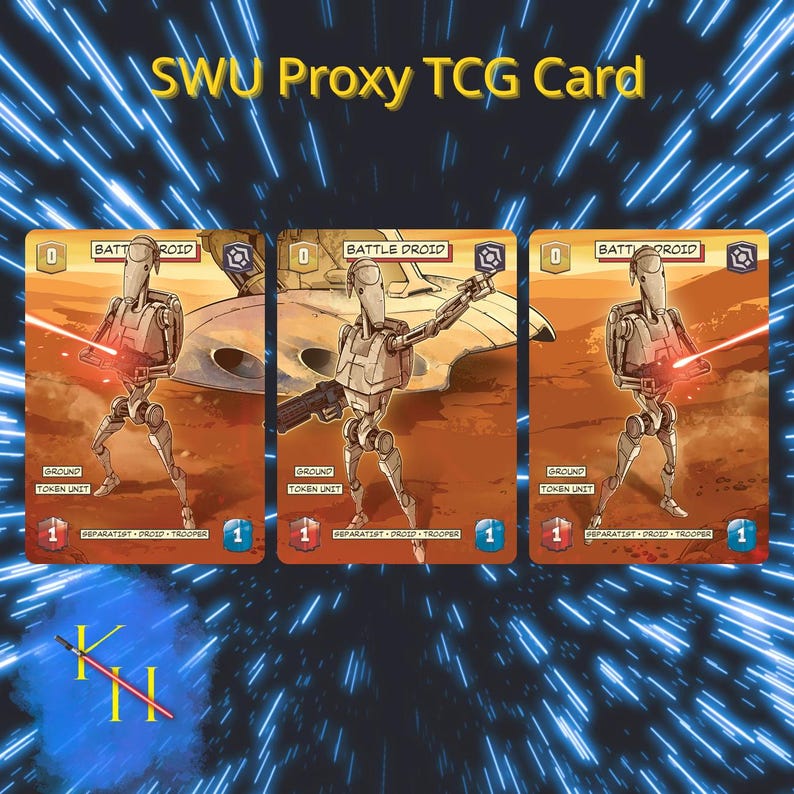 Battle Droid/clone Trooper Tokens | Star Wars: Unlimited (SWU) Double ...