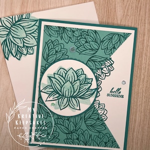 Handmade Floral Greeting Card: Thinking of You, Thank You