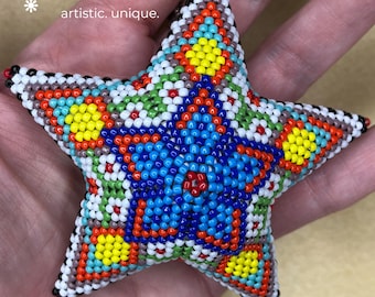 3D Peyote-stjärnmönster: Handledning för nybörjarpärlor (digital nedladdning)