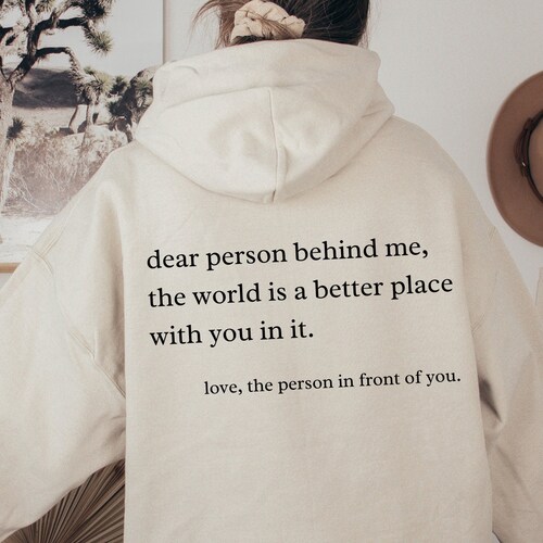 Dear Person Behind Me Positivity Svg Trendy Svg Aesthetic - Etsy Canada