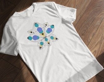 Lotus Flower T-Shirt, Connect with Cosmic Energy and Radiate Spiritual Harmony