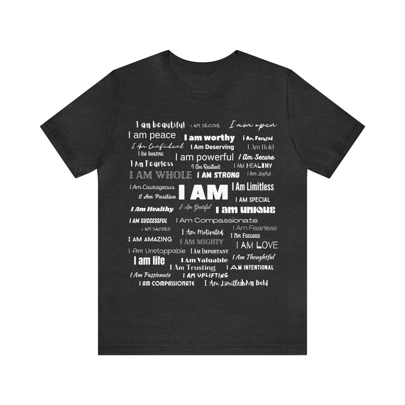 I AM' T-Shirt: Empowerment Apparel for Positive Self-Expression, Wear Your Affirmations image 6