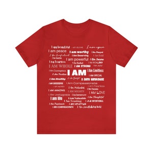 I AM' T-Shirt: Empowerment Apparel for Positive Self-Expression, Wear Your Affirmations image 3