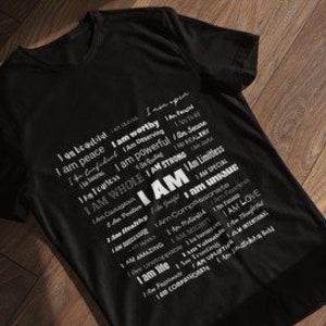 I AM' T-Shirt: Empowerment Apparel for Positive Self-Expression, Wear Your Affirmations image 1