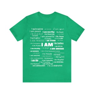I AM' T-Shirt: Empowerment Apparel for Positive Self-Expression, Wear Your Affirmations image 7