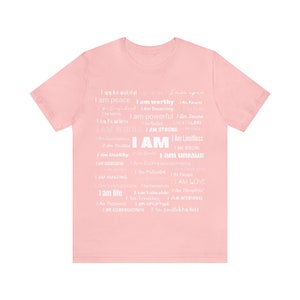 I AM' T-Shirt: Empowerment Apparel for Positive Self-Expression, Wear Your Affirmations image 8