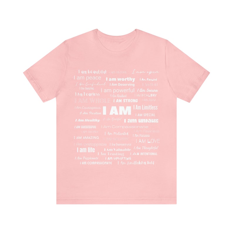 I AM' T-Shirt: Empowerment Apparel for Positive Self-Expression, Wear Your Affirmations image 8