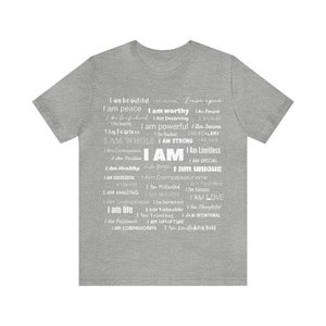 I AM' T-Shirt: Empowerment Apparel for Positive Self-Expression, Wear Your Affirmations image 4