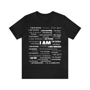 I AM' T-Shirt: Empowerment Apparel for Positive Self-Expression, Wear Your Affirmations image 5