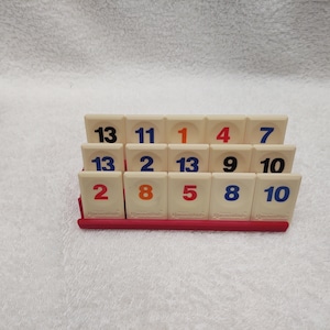 3-tier Rummikub Tray x4 | set of 4 | fits 15 Original Rummikub Tiles