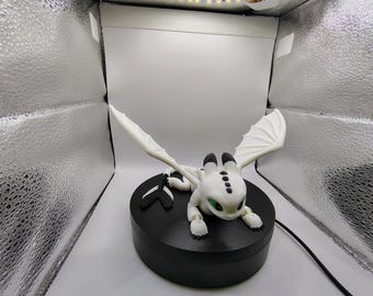 Large Night Light Fury (Pouncer) | Flexible Dragon | Gift for Kids | How to Train Your Dragon | Pouncer