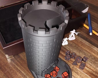 3D Printed Castle Dice Tower | D&D Board Games