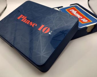 Phase 10 Card Box | Card Box | Card Game Holder | Gift | Card Case | Holographic Design