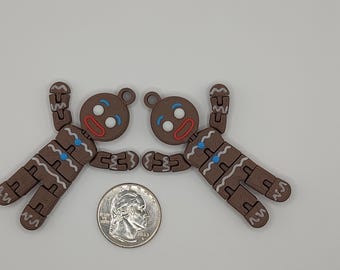 3D Printed Gingerbread Man Ornament | Christmas Decor (Set of 8)
