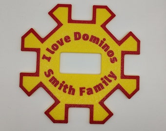 Custom 2 Color Domino Center Hub Starter Piece