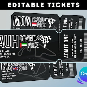 Bearbeitbares Formelticket | Ticket Vorlage