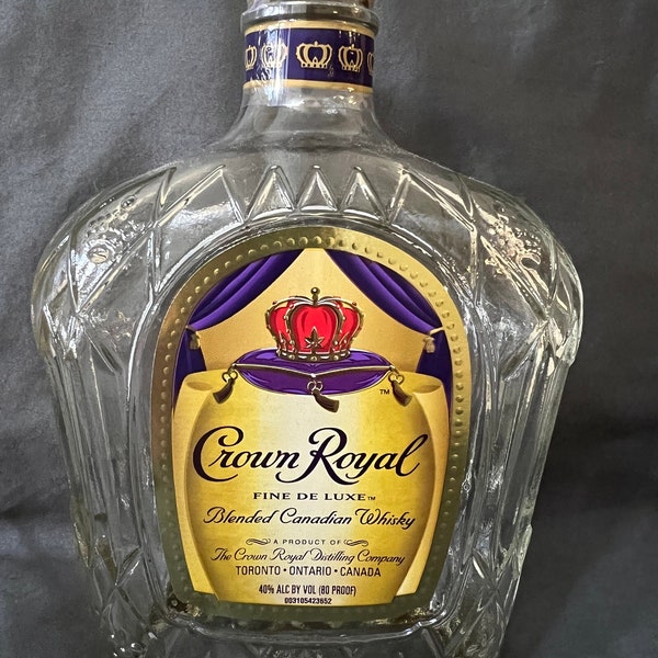 Crown Royal Empty Bottle Etsy