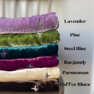 100% Mulberry Silk Velvet Fabric|Silk Velvet Cut by The Yard|Velvet Fabric Cut to Length| Velvet Ribbon Hand Dyed|Silk Velvet Fabric Pumpkin