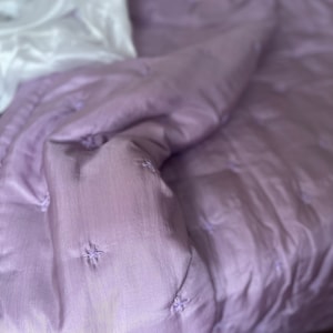 Lightweight Mulberry Silk Blanket and Pillowcases| Summer Silk Bedding Set|Best Silk Quilt Hand Made by Artisan| Best Gifts for Mom/Mother