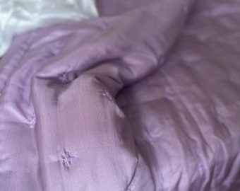 Lightweight Mulberry Silk Blanket and Pillowcases| Summer Silk Bedding Set|Best Silk Quilt Hand Made by Artisan| Best Gifts for Mom/Mother