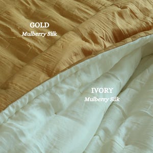 Handmade Mulberry Silk Quilt: Lightweight Vietnamese Bedspread