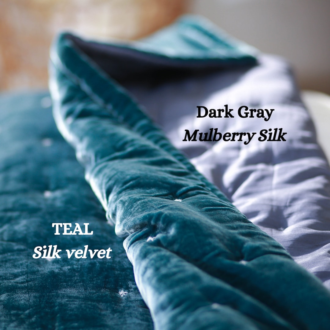 Silk Velvet Comforter Set Finest Hand Quilted Silk Velvet Duvet and