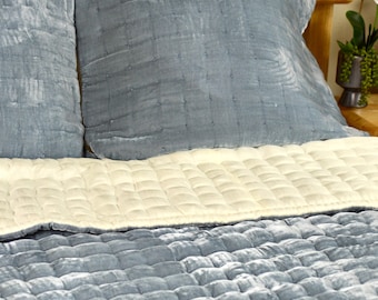 Silk Velvet Quilt - Throw| Luxury Silk Velvet Bedding Set|Finest Comforter Bedding| Lightweight Blanket Hand Quilt Duvet|Summer Silk Blanket