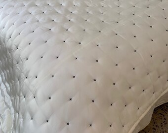 Lightweight Charmeuse Silk Comforter Set| 22 Momme Mulberry Silk Coverlet Duvet Blanket| High-Quality Silk Quilted Duvet|Silk Summer Blanket
