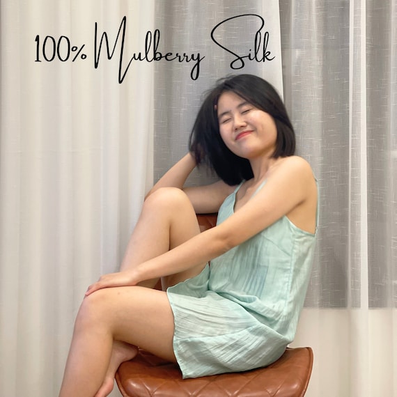 100% Mulberry Silk Dress| Silk Nightgown| Silk Lounge Wear| Silk Maxi Midi Mini Slip Dresses| Best Gifts For Her/Mom/Mother