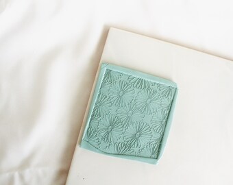 Daisies texture mat for polymer clay | rubber Texture mat for Clay | polymer clay tool for clay earrings | floral stamp mat