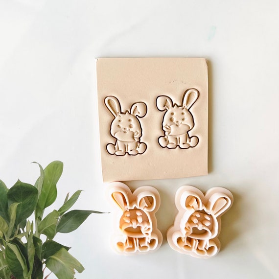 Easter Shapes Embossing Cookie or Clay Cutters Easter Shapes Embossing Cookie or Clay Cutters