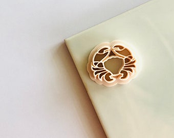 Crab clay cutters  | crab embossed cutter | summer beach cutter | beach clay cutter | sea crab embossed cutter