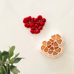Carnation flower cutter  | flower  clay cutters, rose  cutter | summer dangle cutter | rose embossed cutter | three flower embossed cutter