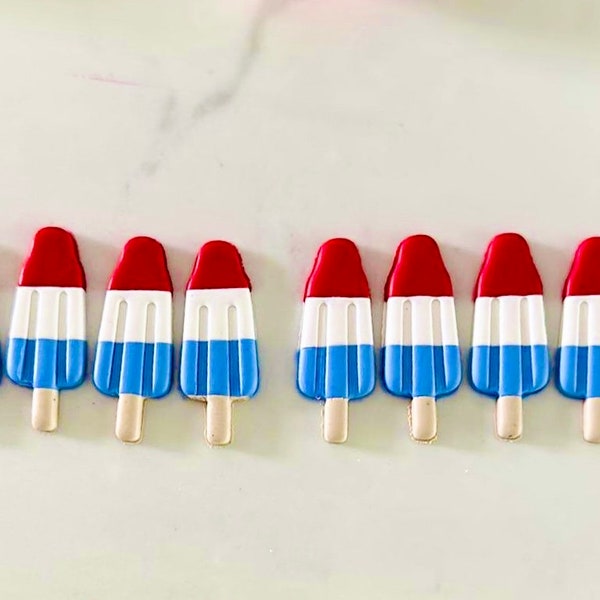 Popsicle clay cutters  | popsicle embossed cutter | summer beach cutter | beach clay cutter | 4th of July cutter