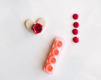 Rose Patel Cutters / Mikro-Rosenblumenschneider rose Ton damit machen, DIY Akzent Blume Clay Werkzeug Cutters Ton, Cutter Frühling