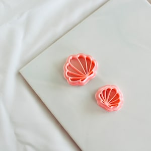 Sea Shell clay cutters set  | shell embossed cutter | summer beach cutter | beach clay cutter | shell clay cutter