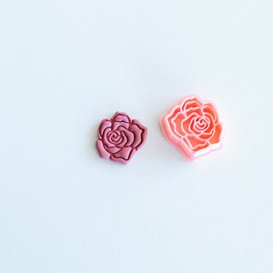 Embossed rose stamp clay cutter | love stamp | spring clay cutter | polymer clay cutter |rose clay cutter for valentines, spring