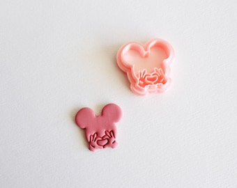 Mouse heart cutter | mouse clay cutters , valentines Mickey clay cutters, heart clay cutters , clay cutter for valentine
