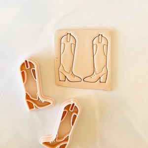 Cowboy boots cutter | cowboy long boots cutter | western clay cutter | polymer clay cutter | boots clay cutter | cowboy shoes cutter