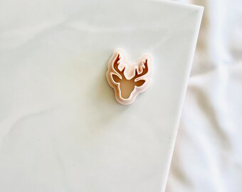 Reindeer No.2  | reindeer clay cutters , Christmas clay cutters, polymer clay cutters , clay cutter for Christmas , winter clay cutters