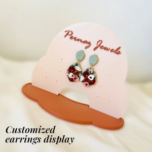 Customized earrings display holder | earrings stand | earrings organizer | jewelry display | jewelry stand | earrings hanger organizer