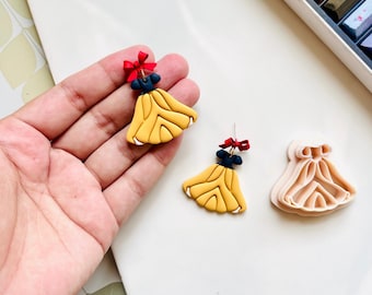 Fairest Prinzessinnenkleid Ausstecher | Prinzessin Fairytale Clay Cutter | Schneeprinzessin Cutter , Hochzeitskleid Cutter