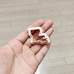 Louisiana state  cutter |  USA state cutter , Louisiana clay cutter, polymer clay cutters , Louisiana state map clay cutter