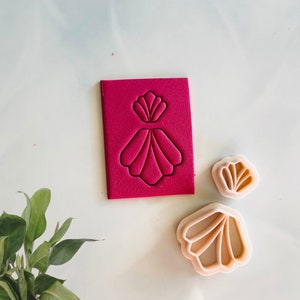 Arella cutter dangle set |  elegant dangle set cutters , dangle clay cutters, polymer clay cutters , drop clay cutter