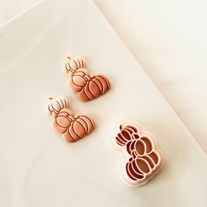 stacked Pumpkin cutter | pumpkin clay cutter | clay cutters for fall | fall clay cutter | pumpkin cutter | Halloween cutter