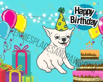 Hundespiel für Hunde-Geburtstagsparty - Schwanz für kleine Hunde (Birthday Chihuahua)