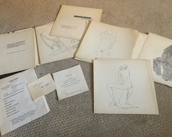 Peter Takal Art Prints Catalog For Press AUTOGRAPHED + poetry + Mermaids 1954