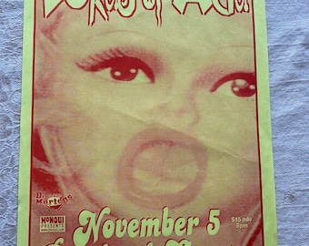 Lords Of Acid One Sheet Original Tour Poster Portland OR Concert 1996 RARE