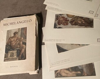 Roberto Hoesch 12 Picture Portfolio +9 Loose Color Prints Michelangelo 6x8”